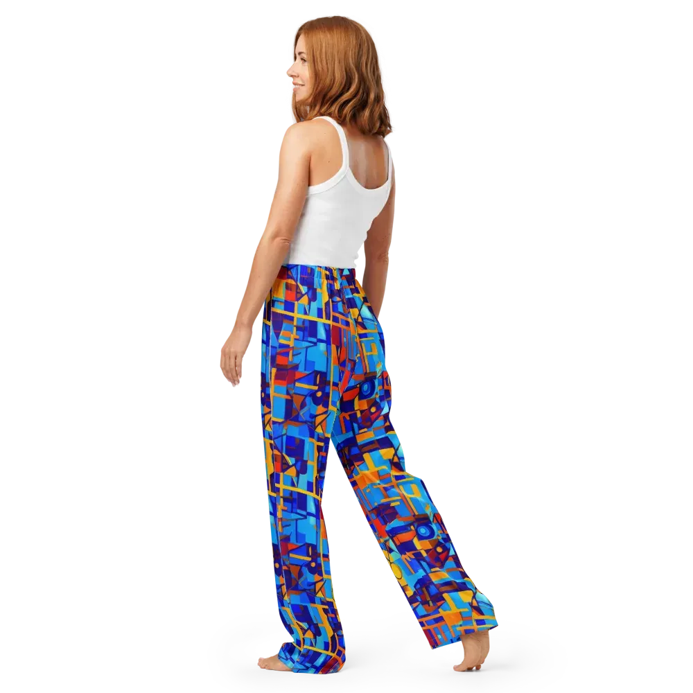 Radiant Labyrinth on Women's Pajama Pants — Back