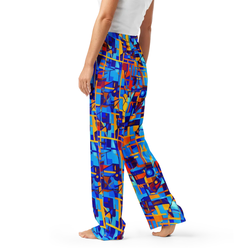 Radiant Labyrinth on Women's Pajama Pants — Left