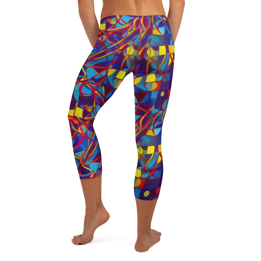 Flickering Dreams on Capri Leggings — Back