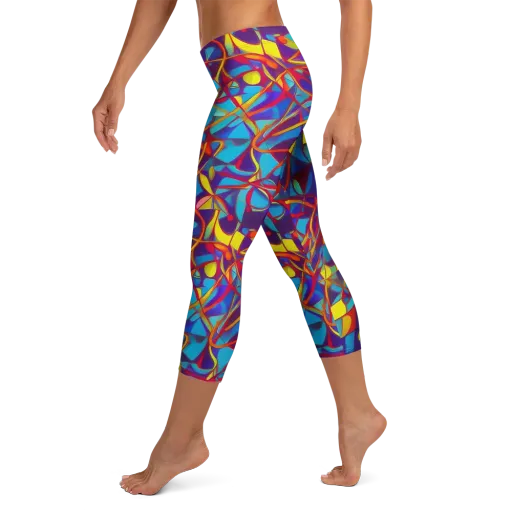 Flickering Dreams on a Capri Leggings