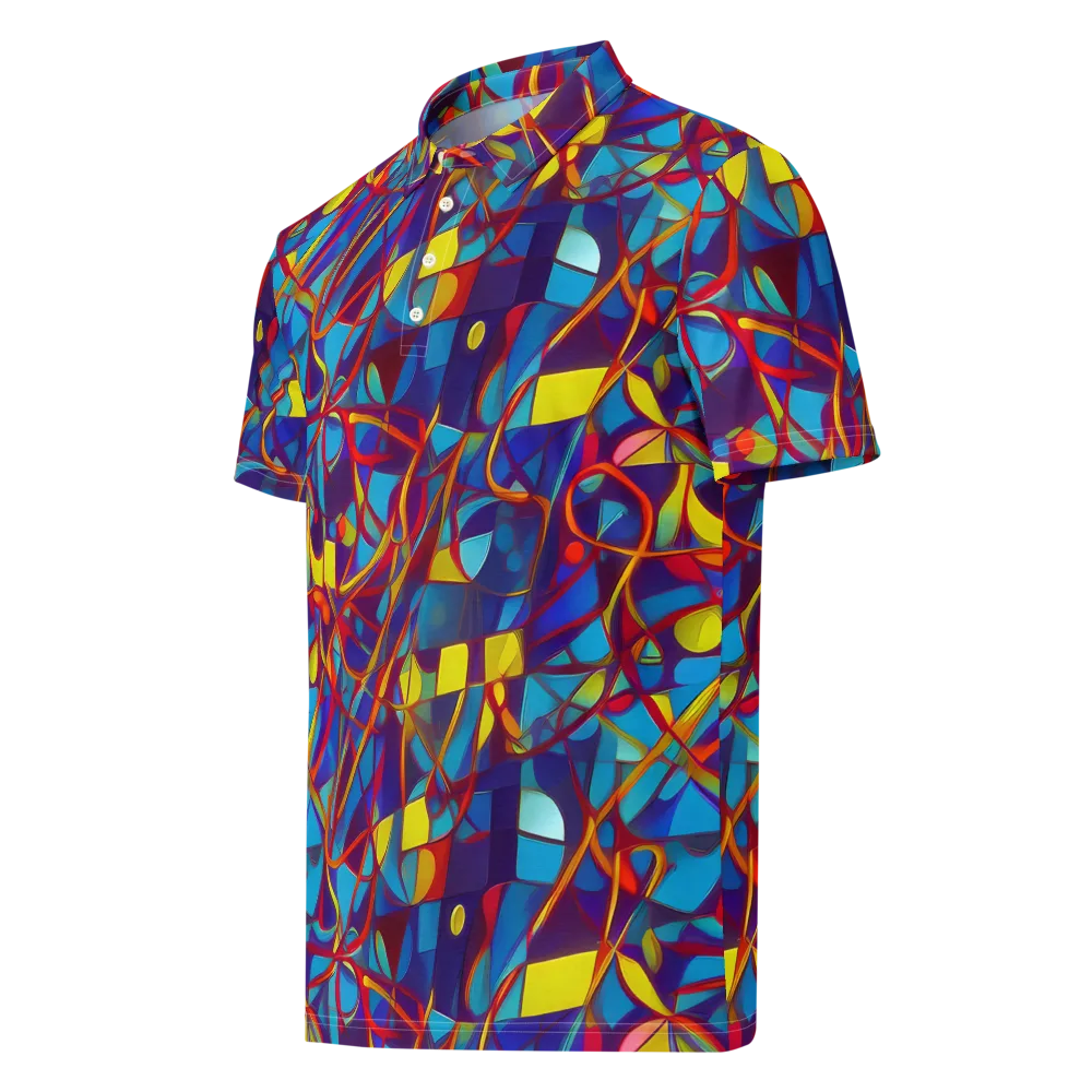Flickering Dreams on Men's Slim Fit Polo Shirt — Left Front