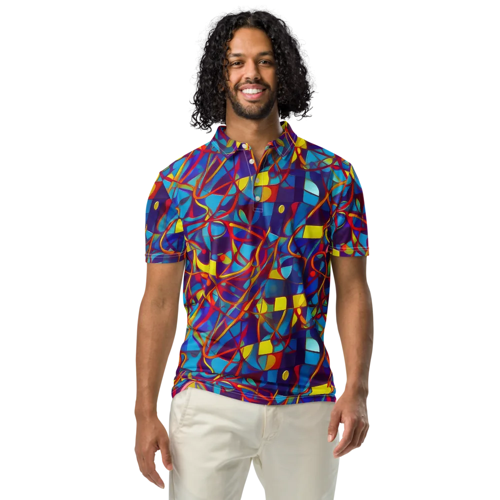 Flickering Dreams on Men's Slim Fit Polo Shirt — Front