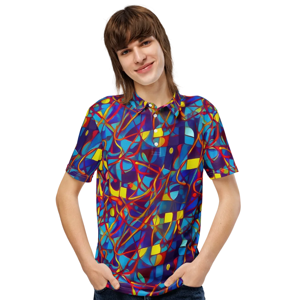 Flickering Dreams on Men's Slim Fit Polo Shirt — Front