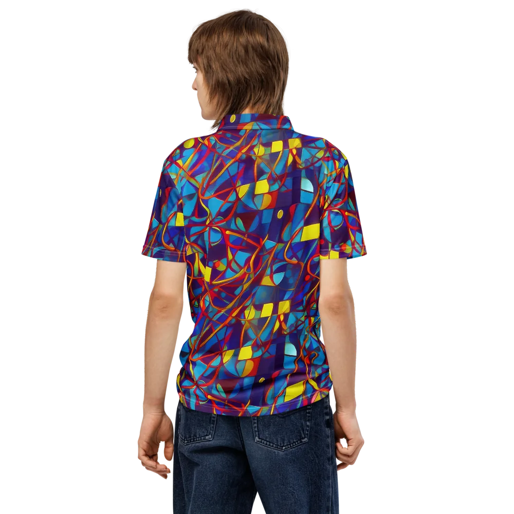 Flickering Dreams on Men's Slim Fit Polo Shirt — Back