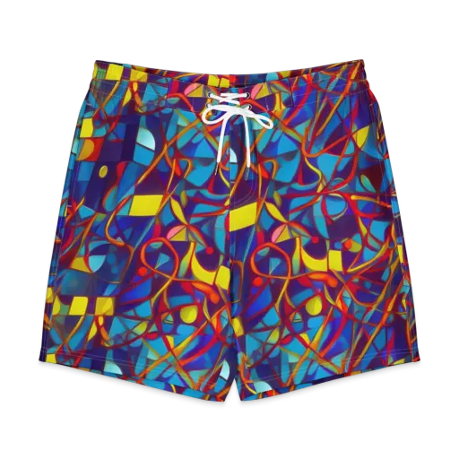 Flickering Dreams on a Men's Board Shorts