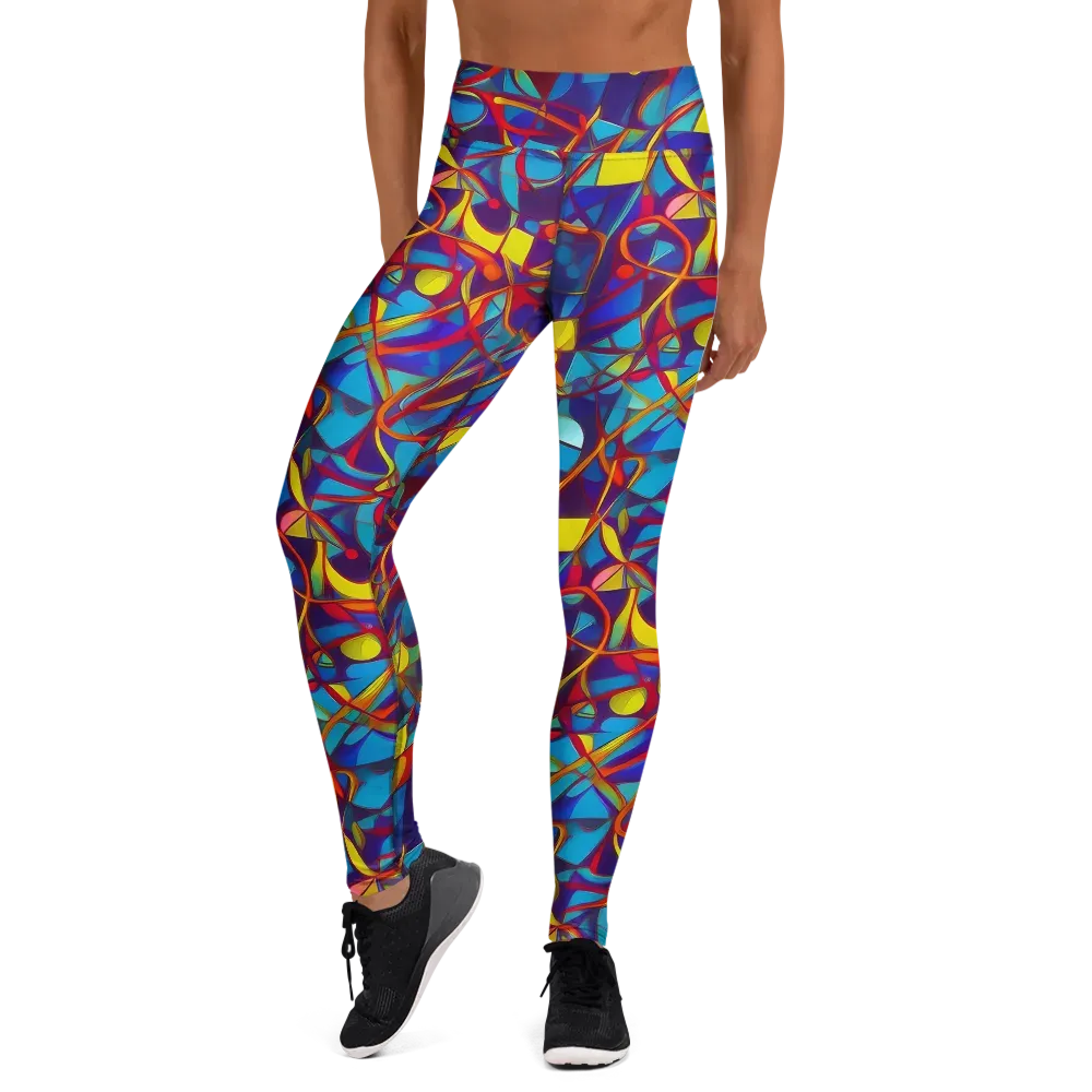Flickering Dreams on Yoga Leggings — Front