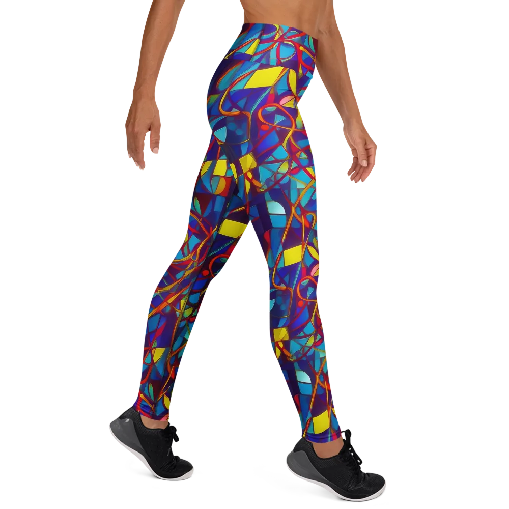 Flickering Dreams on Yoga Leggings — Right