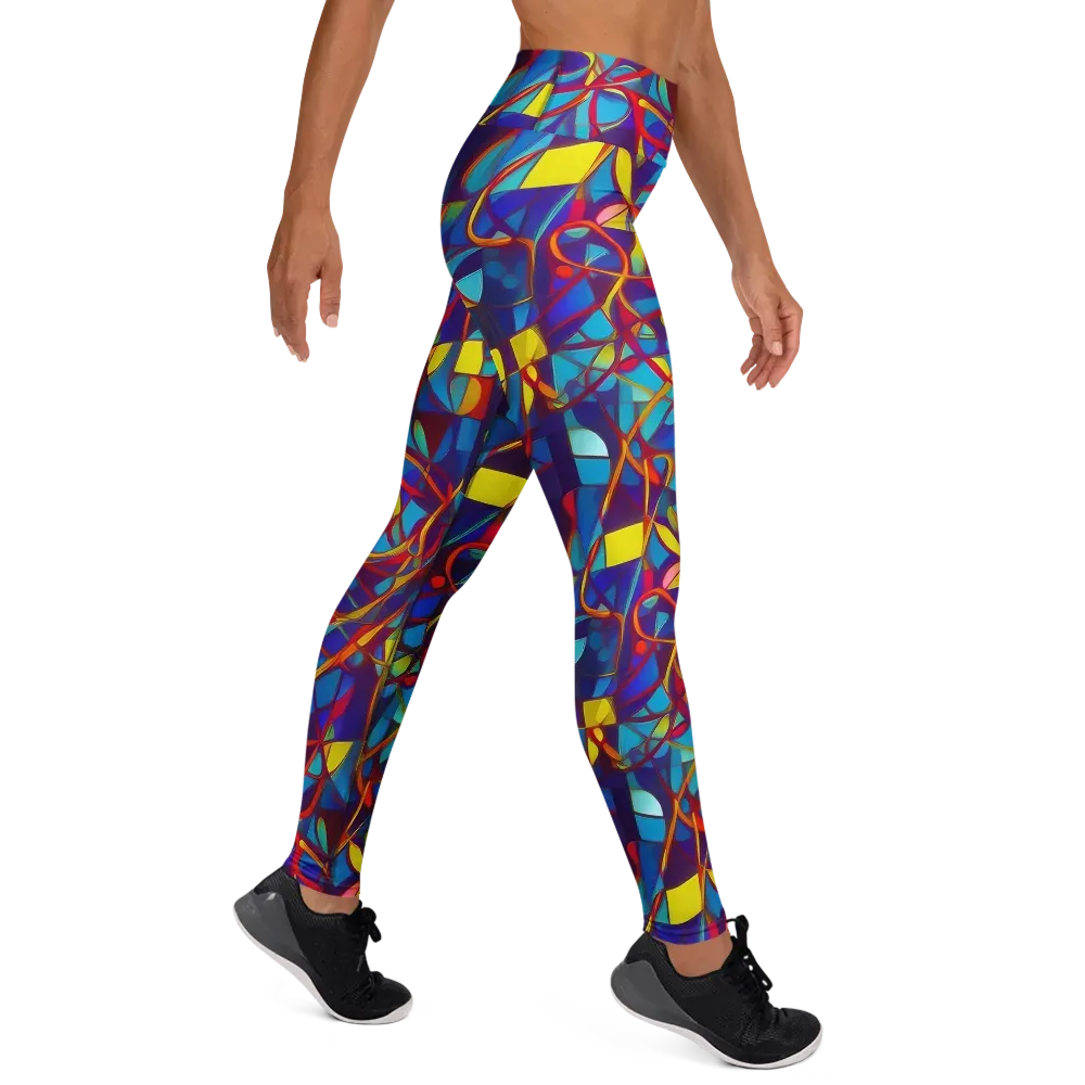 Flickering Dreams on Yoga Leggings — Right