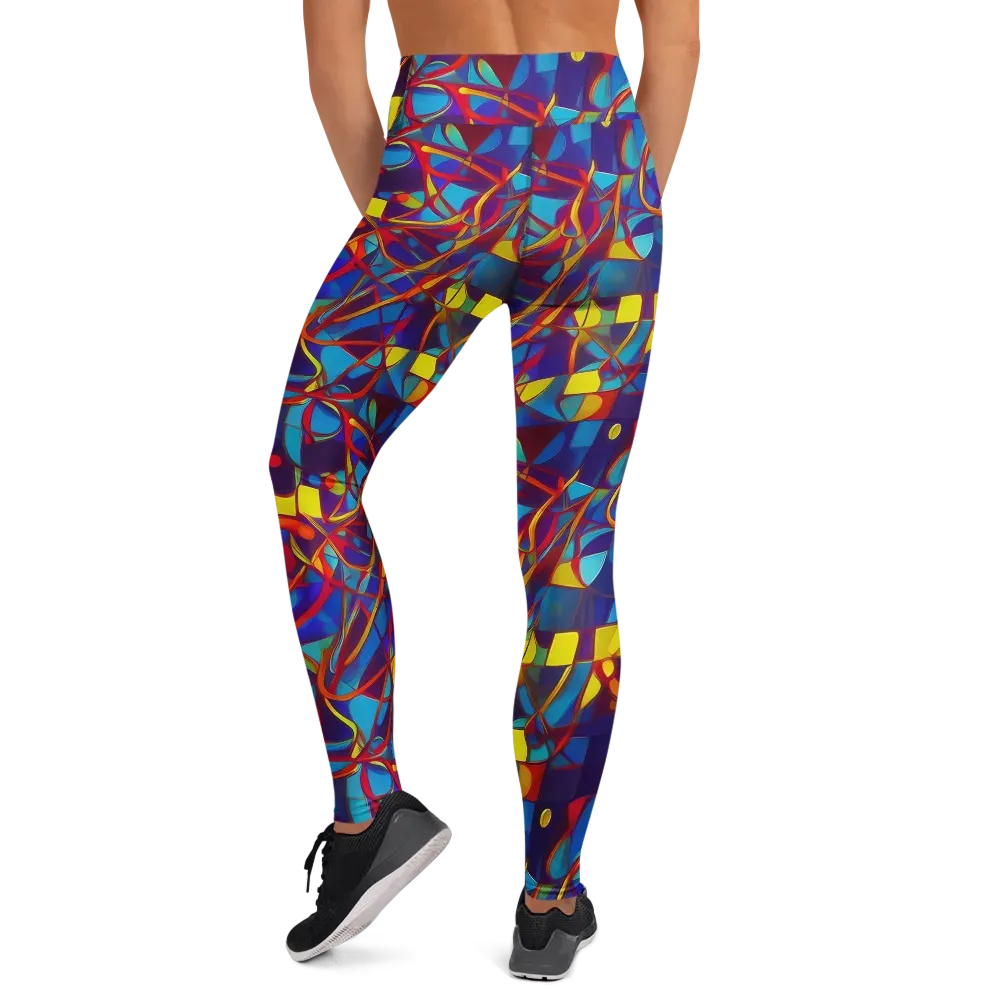 Flickering Dreams on Yoga Leggings — Back