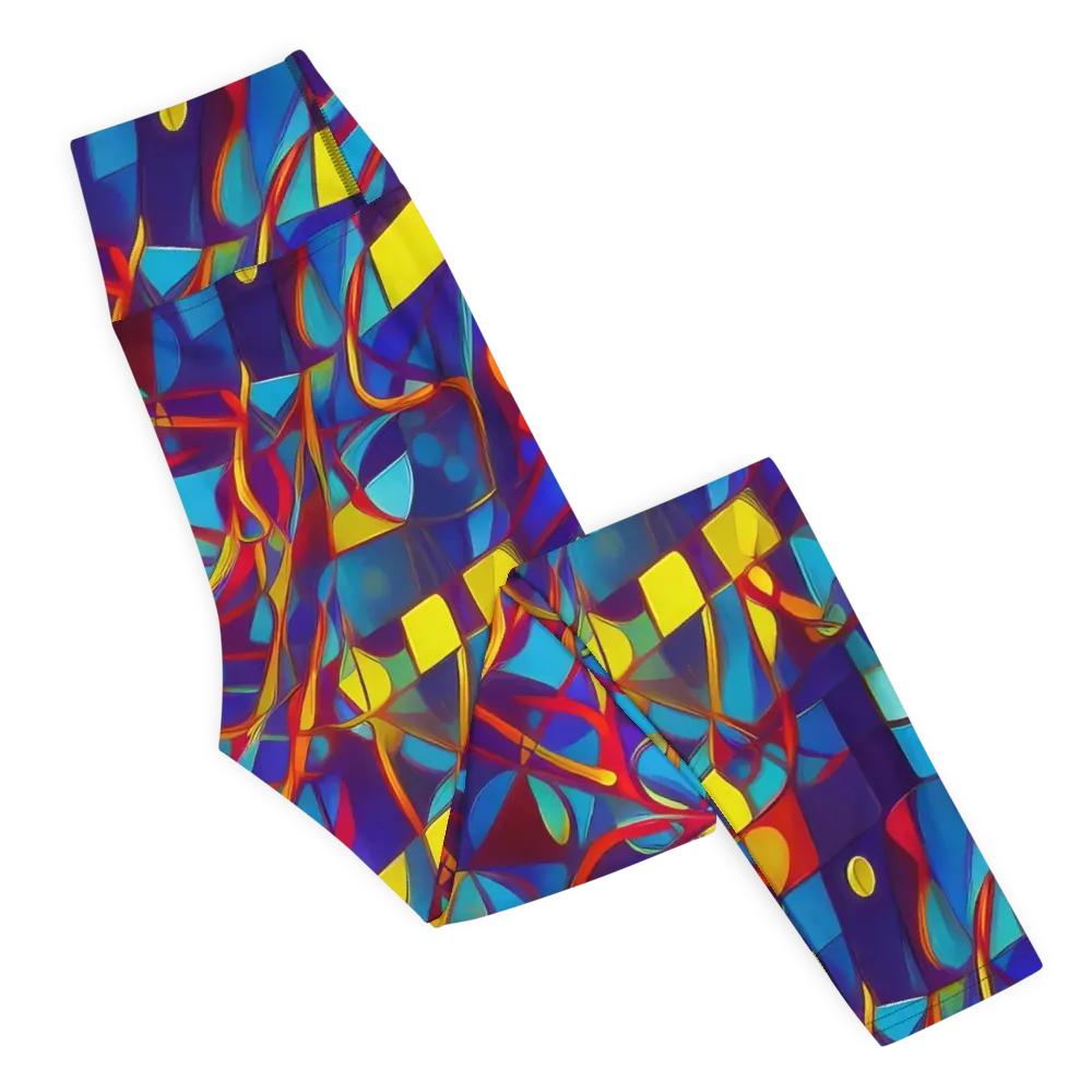 Flickering Dreams on Yoga Leggings — Right