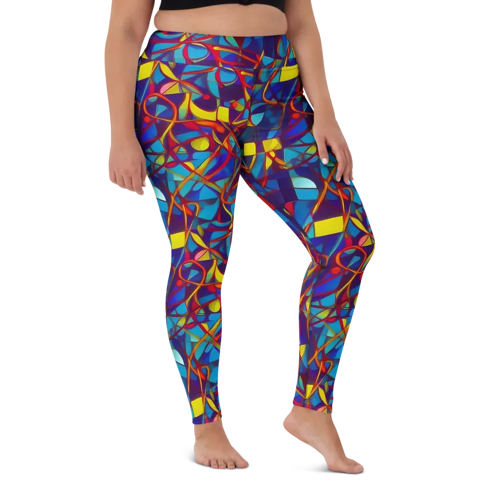 Flickering Dreams on Yoga Leggings — Front