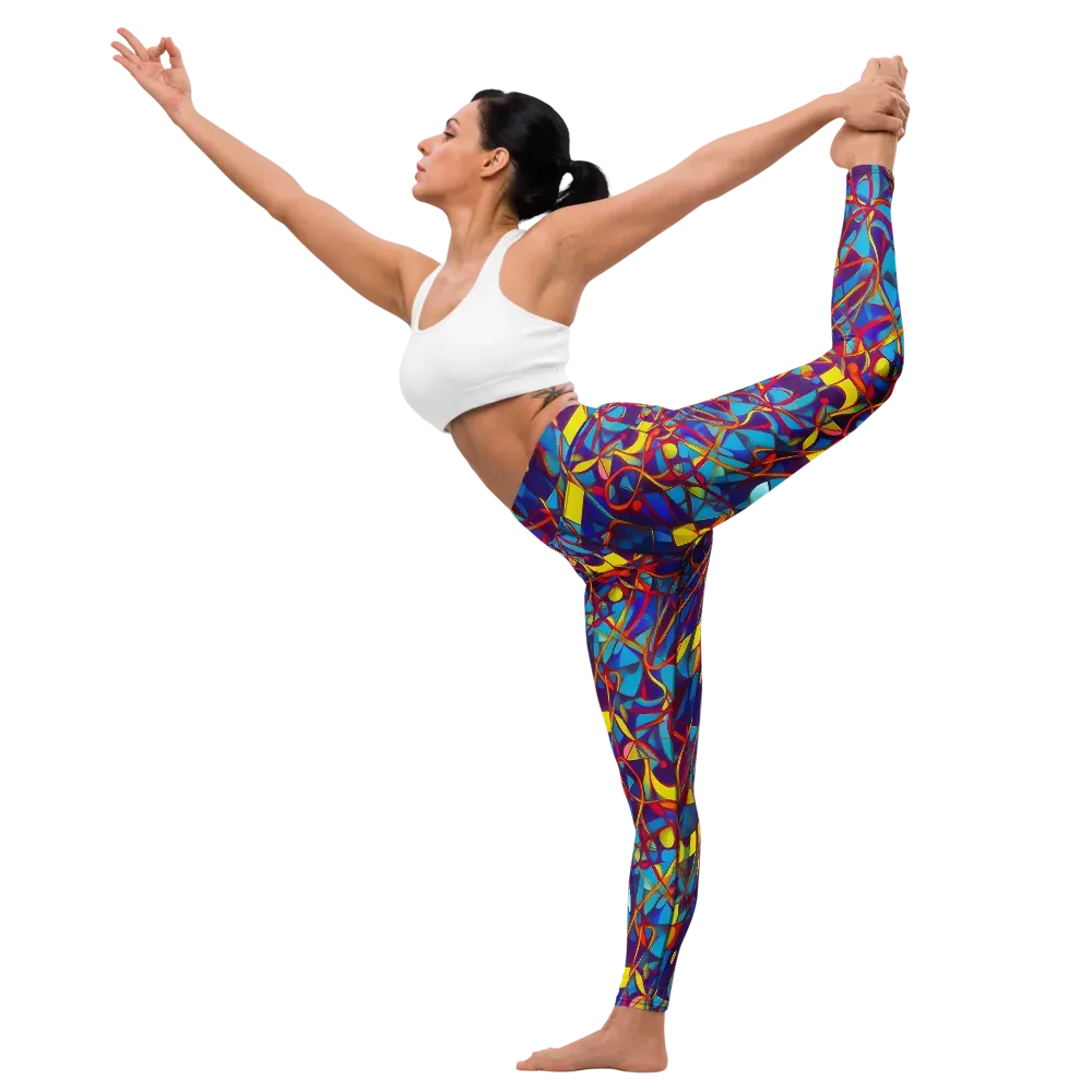 Flickering Dreams on Yoga Leggings — Left
