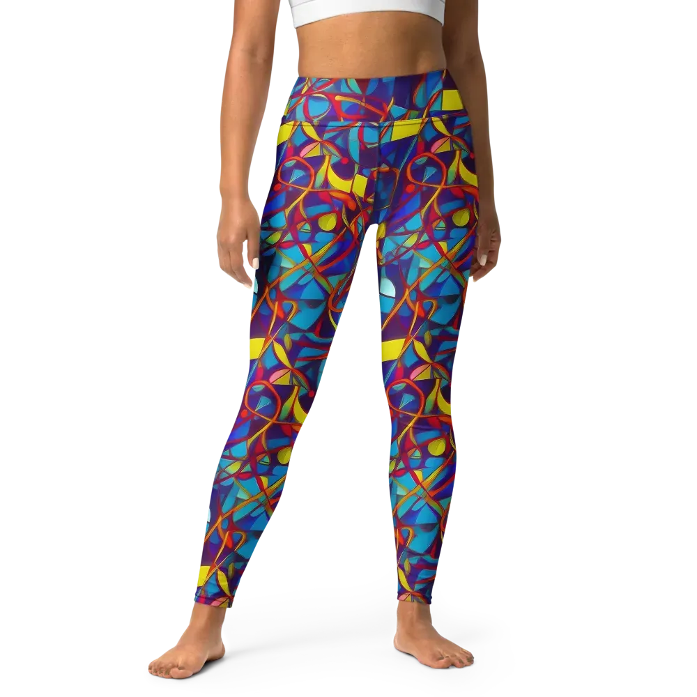 Flickering Dreams on Yoga Leggings — Front