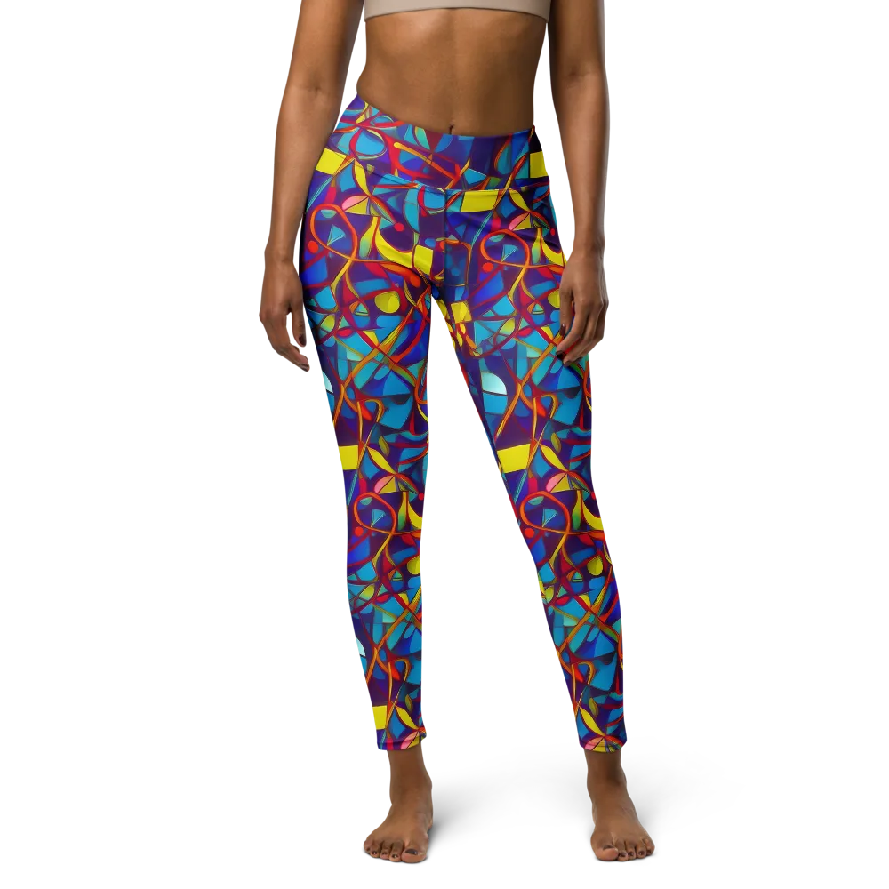 Flickering Dreams on Yoga Leggings — Front