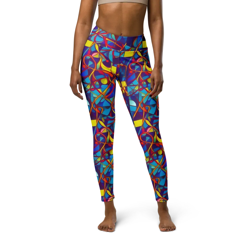 Flickering Dreams on Yoga Leggings — Front