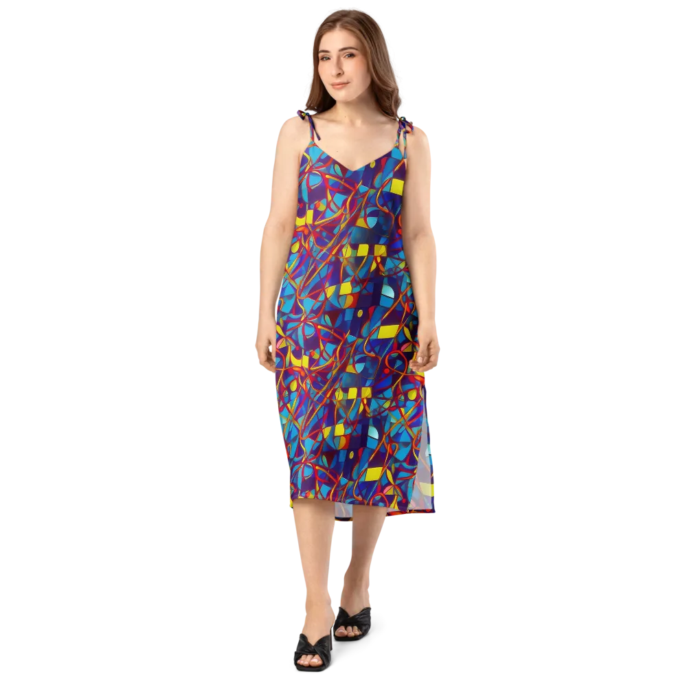 Flickering Dreams on Slip Dress — Front