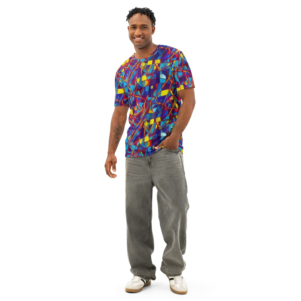 Flickering Dreams on Men's Cotton Crew Neck T-Shirt — Front