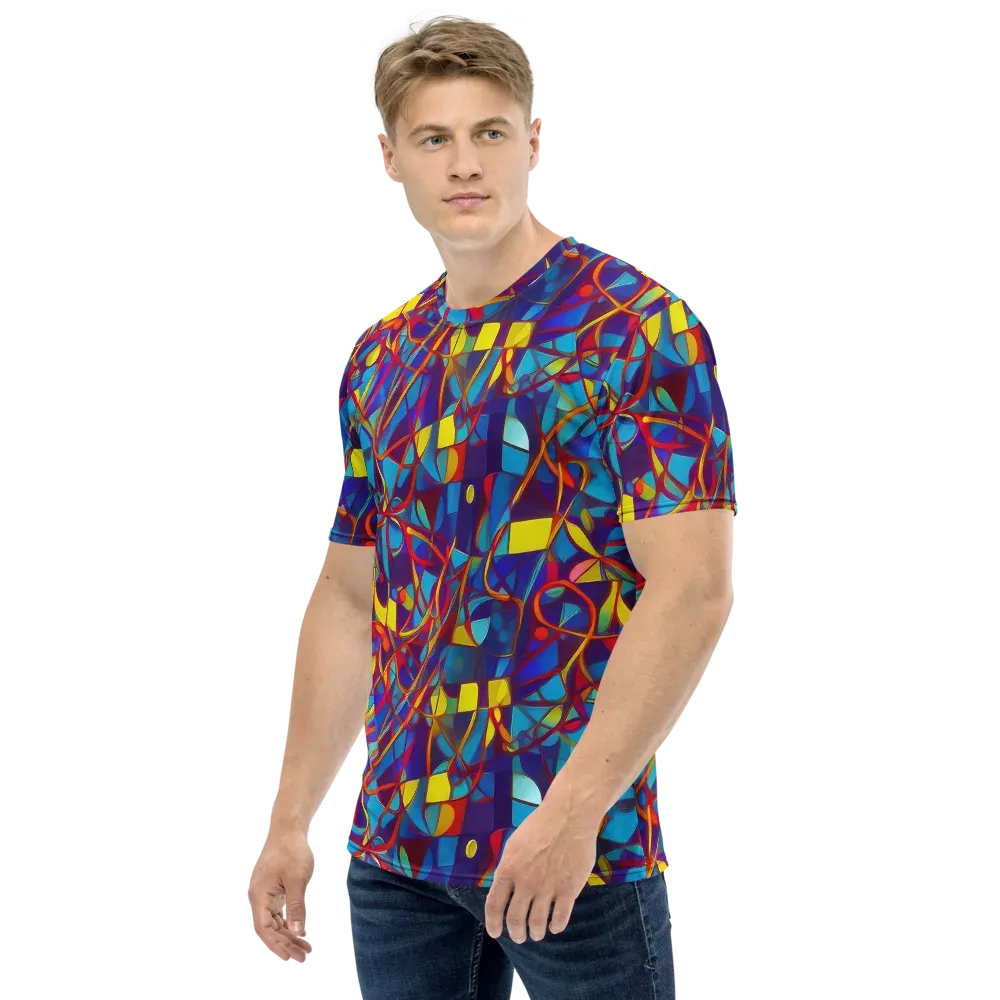 Flickering Dreams on Men's Crew Neck T-Shirt — Left
