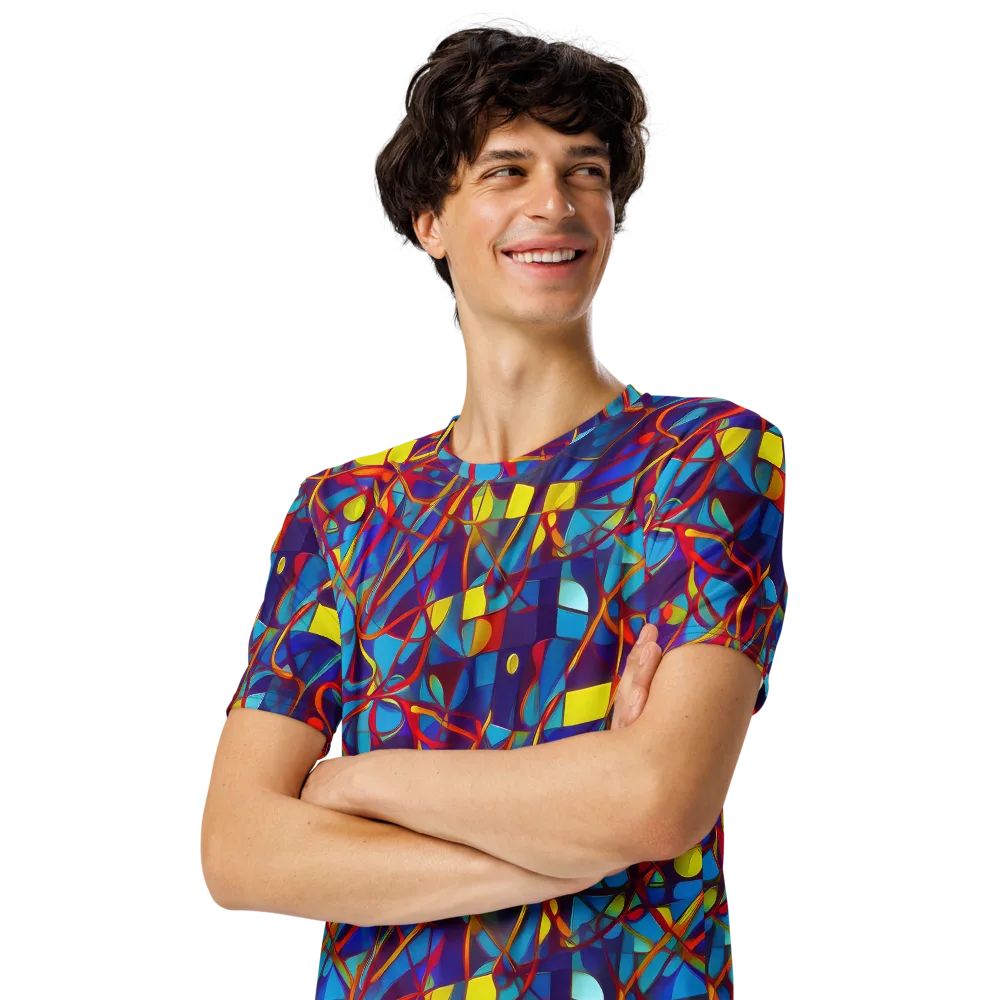 Flickering Dreams on Men's Crew Neck T-Shirt — Left Front