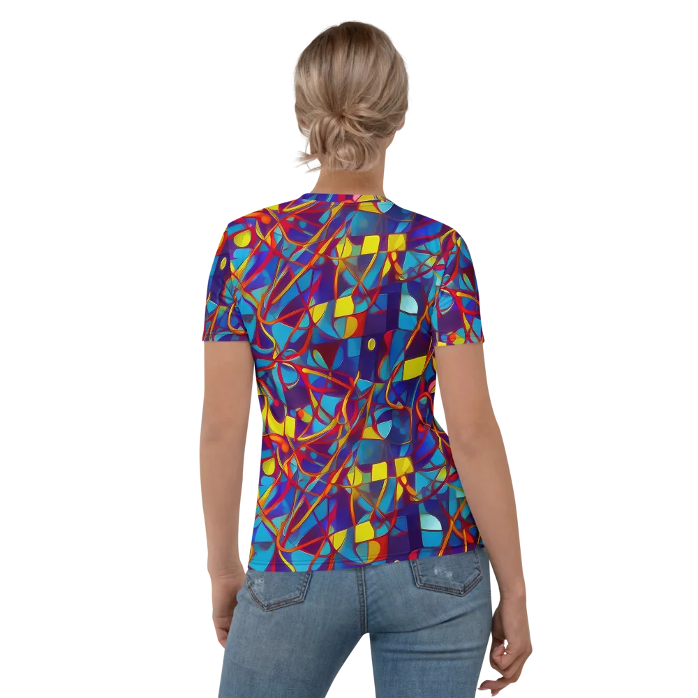 Flickering Dreams on Women's Crew Neck T-Shirt — Back