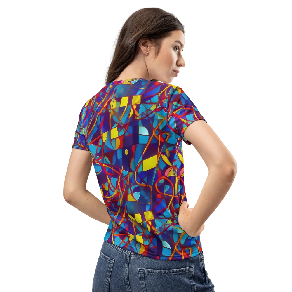 Flickering Dreams on Women's Crew Neck T-Shirt — Back