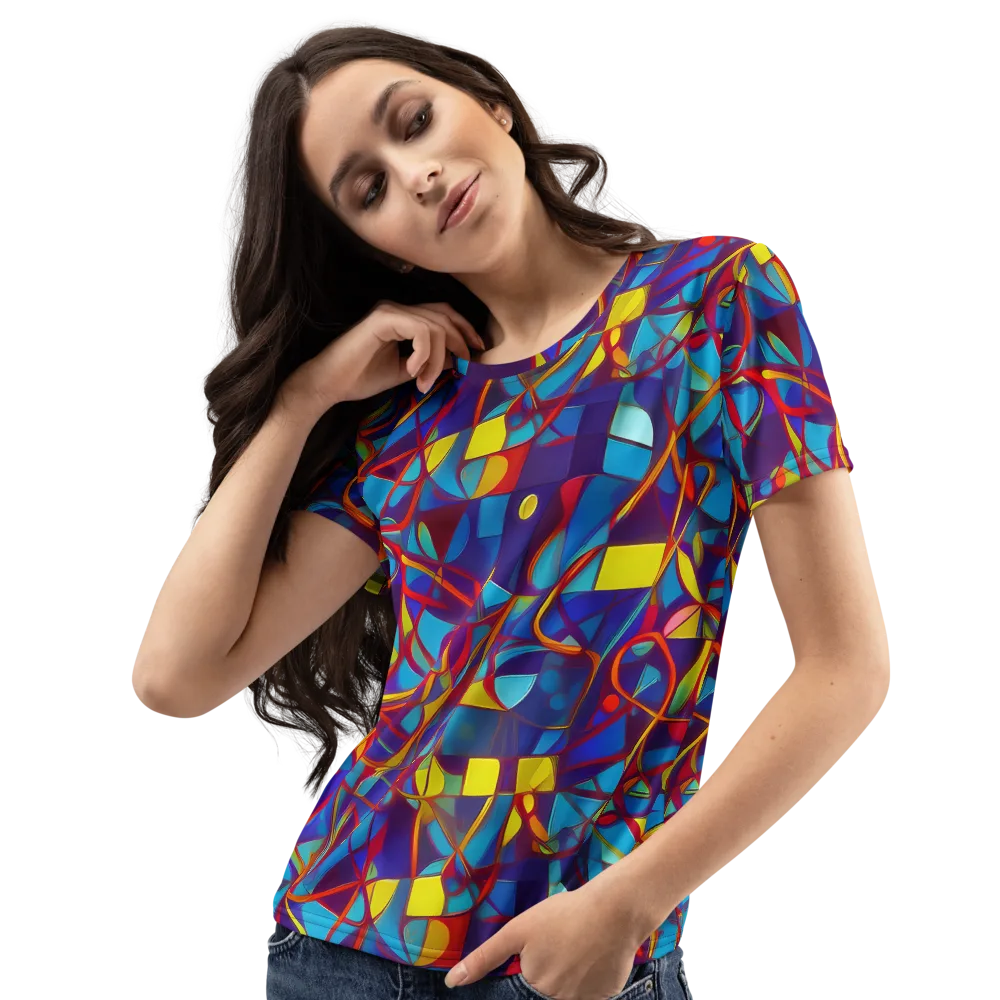 Flickering Dreams on Women's Crew Neck T-Shirt — Left Front
