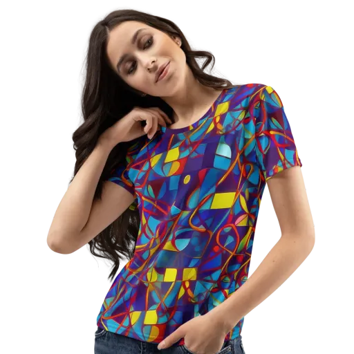 Flickering Dreams on a Women's Crew Neck T-Shirt