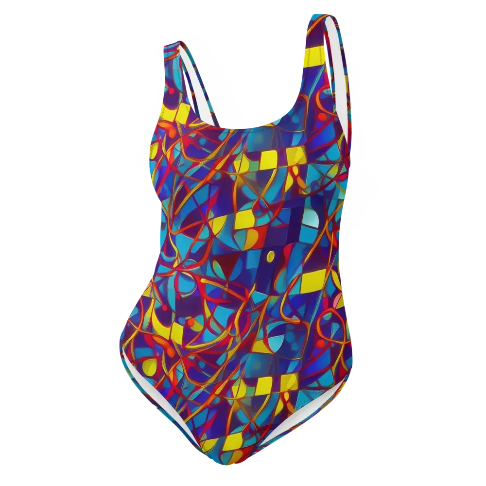 Flickering Dreams on One-Piece Swimsuit — Front