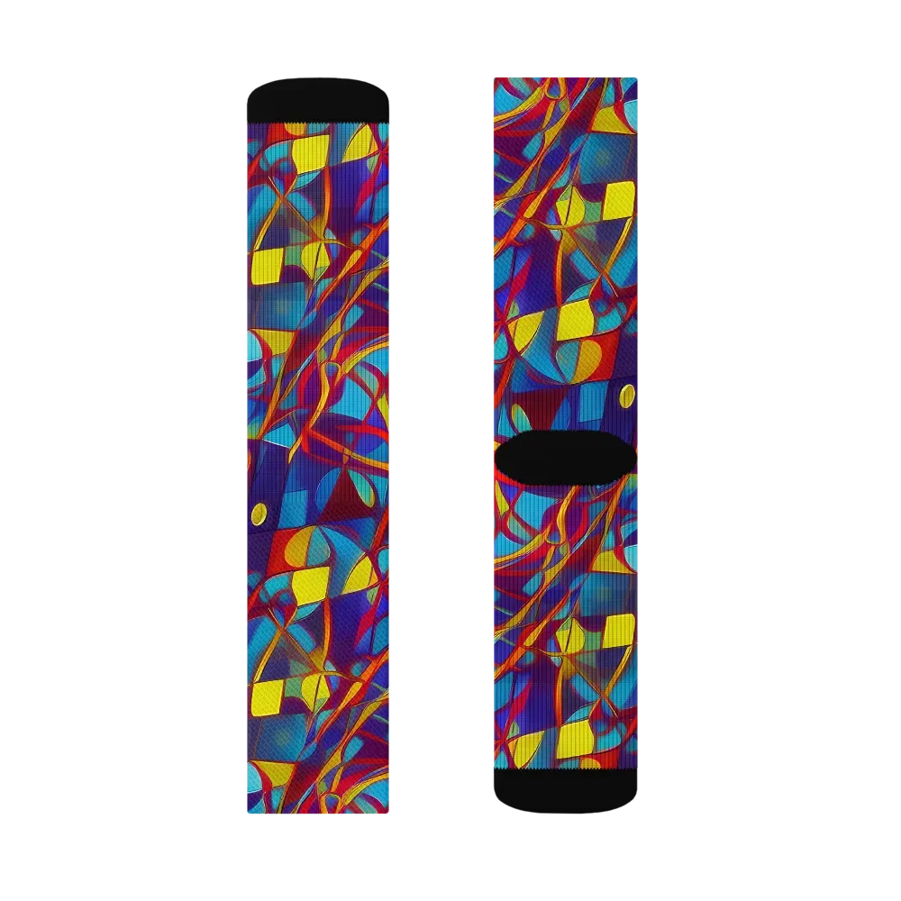 Flickering Dreams on Socks — Right Sock