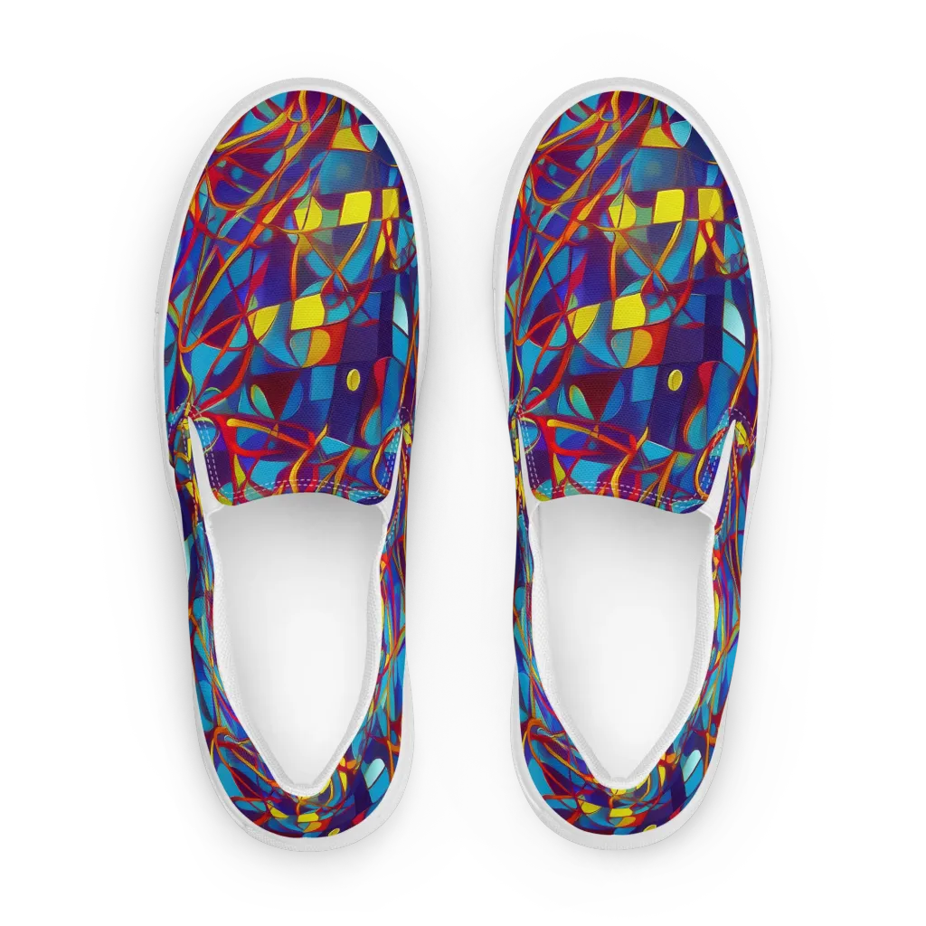 Flickering Dreams on Women's Slip-On Canvas Shoes — Front