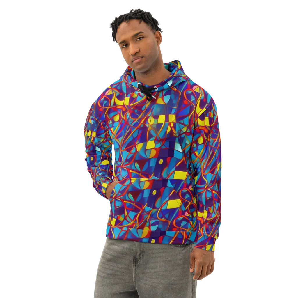 Flickering Dreams on Cotton Hoodie — Left Front