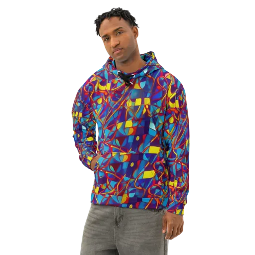 Flickering Dreams on a Cotton Hoodie