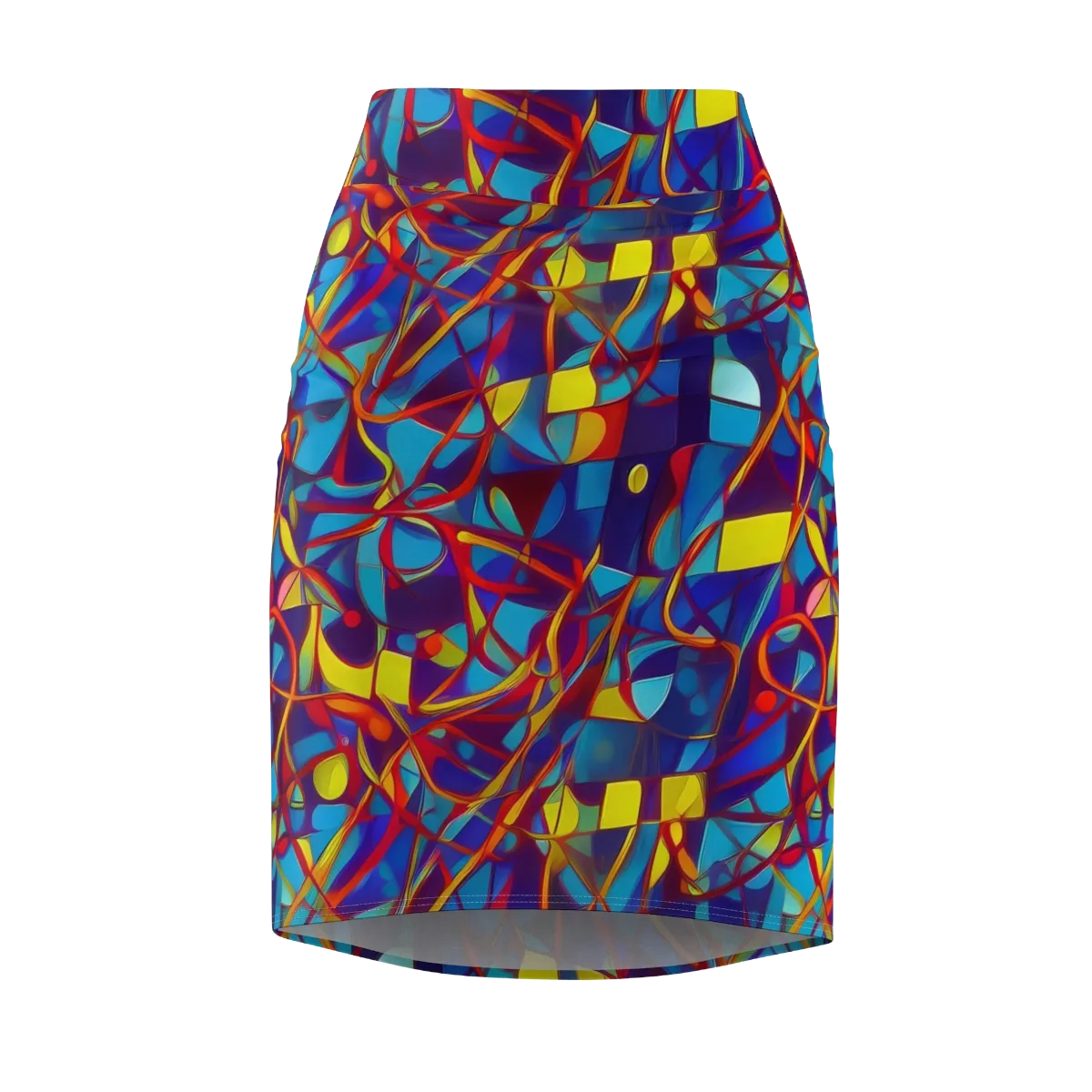 Flickering Dreams on Pencil Skirt — Front