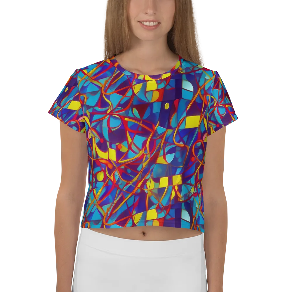 Flickering Dreams on Crop Tee — Front