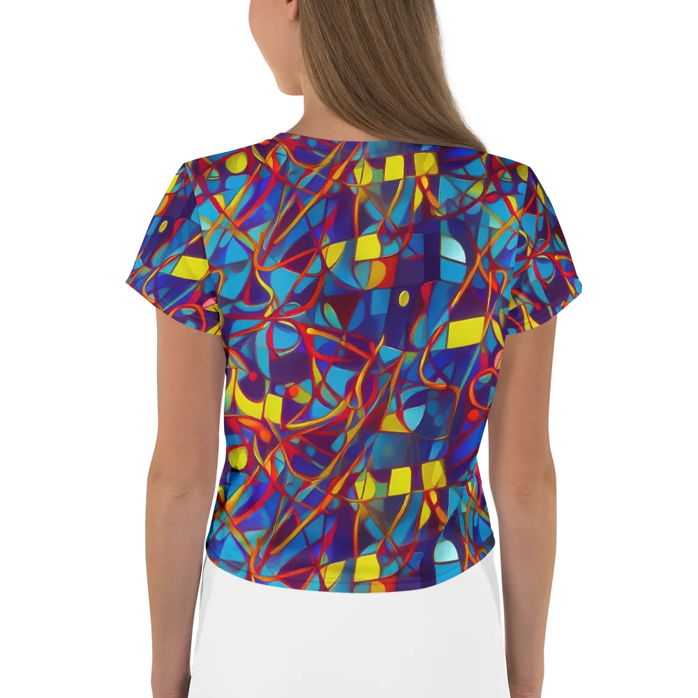 Flickering Dreams on Crop Tee — Back