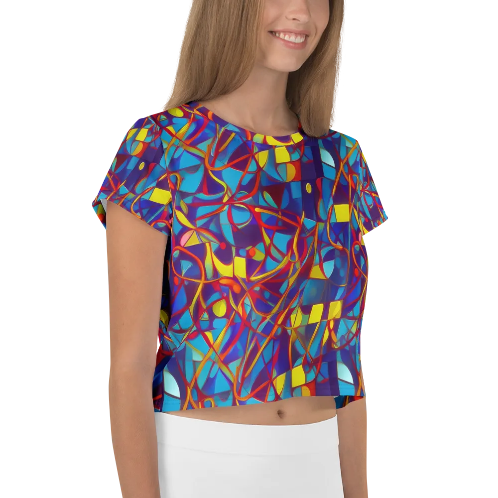 Flickering Dreams on Crop Tee — Right