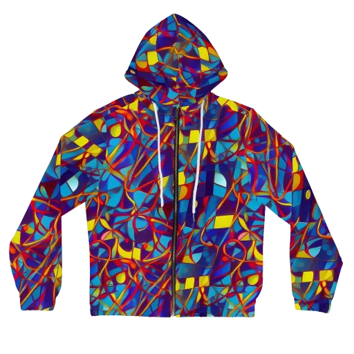Flickering Dreams on a Women's Full-Zip Hoodie