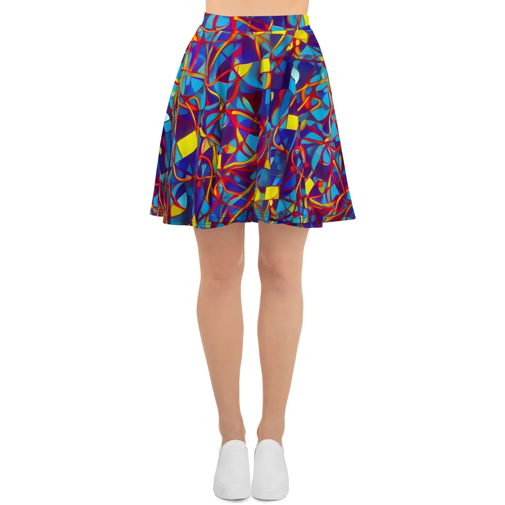 Flickering Dreams on Skater Skirt — Front
