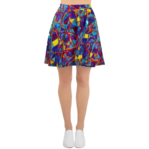 Flickering Dreams on a Skater Skirt