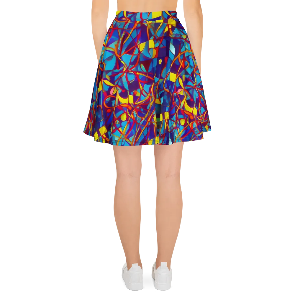 Flickering Dreams on Skater Skirt — Back
