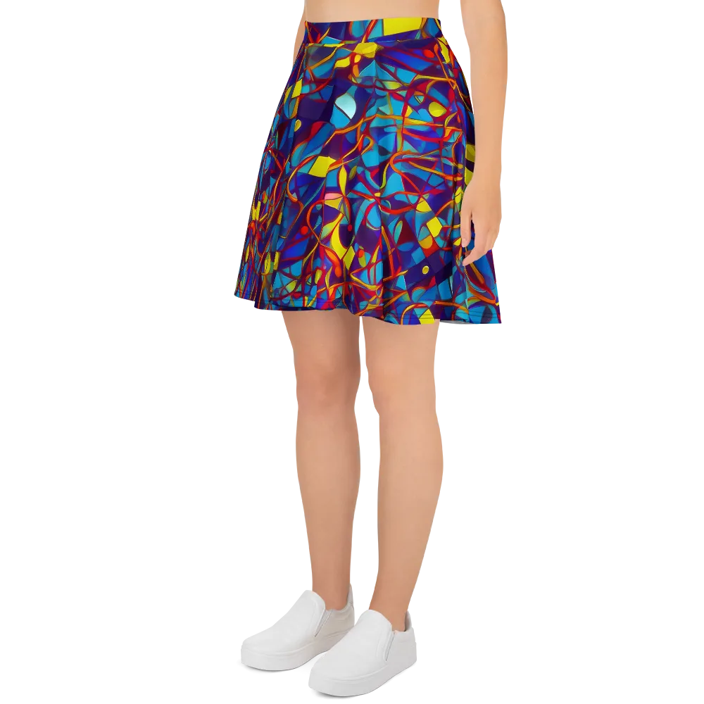 Flickering Dreams on Skater Skirt — Left