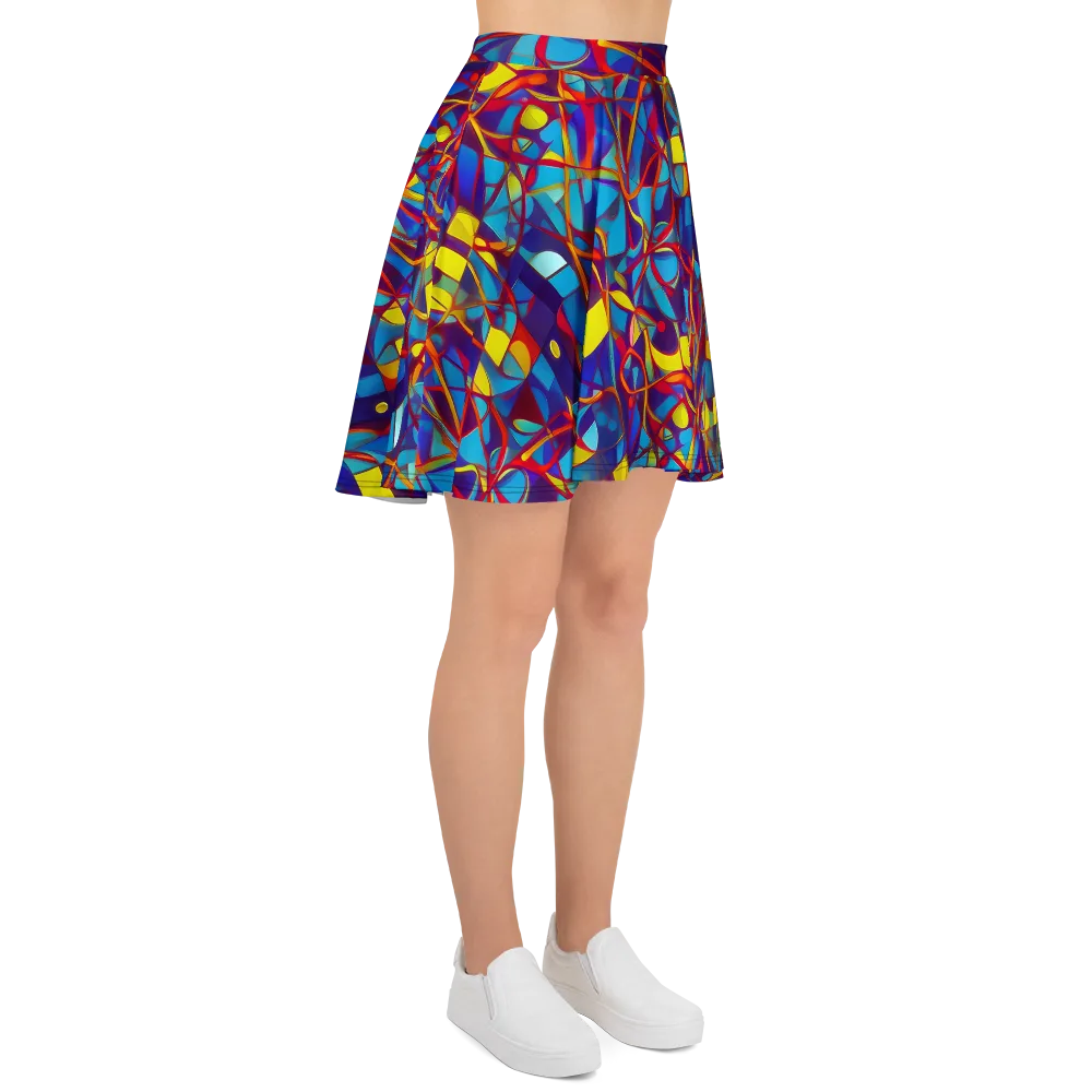 Flickering Dreams on Skater Skirt — Right