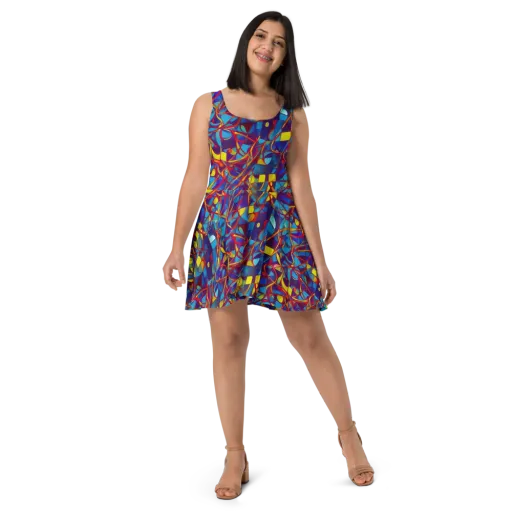 Flickering Dreams on a Skater Dress