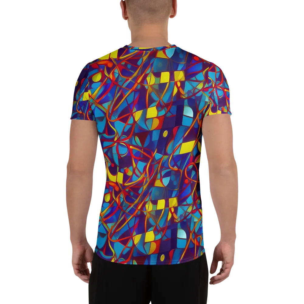 Flickering Dreams on Men's Athletic T-Shirt — Back