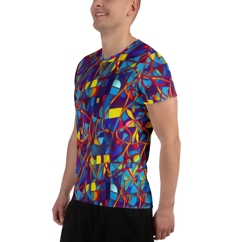 Flickering Dreams on Men's Athletic T-Shirt — Left
