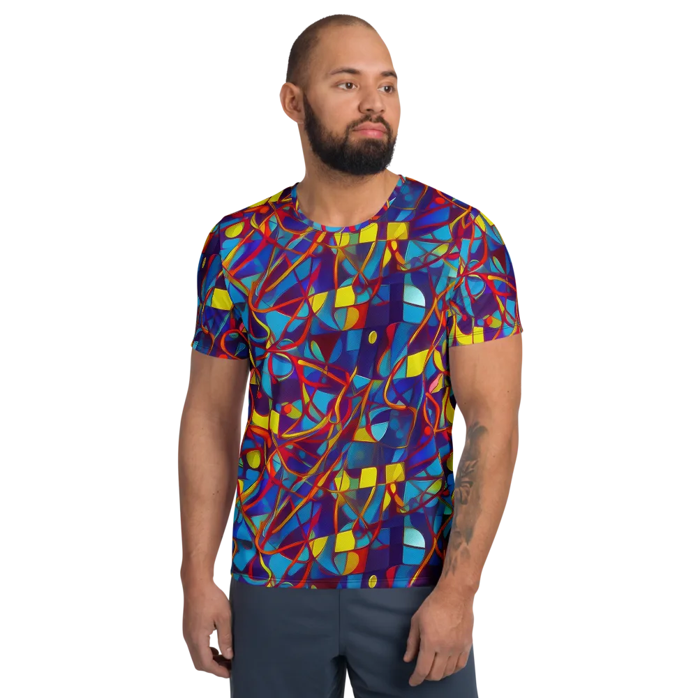 Flickering Dreams on Men's Athletic T-Shirt — Front