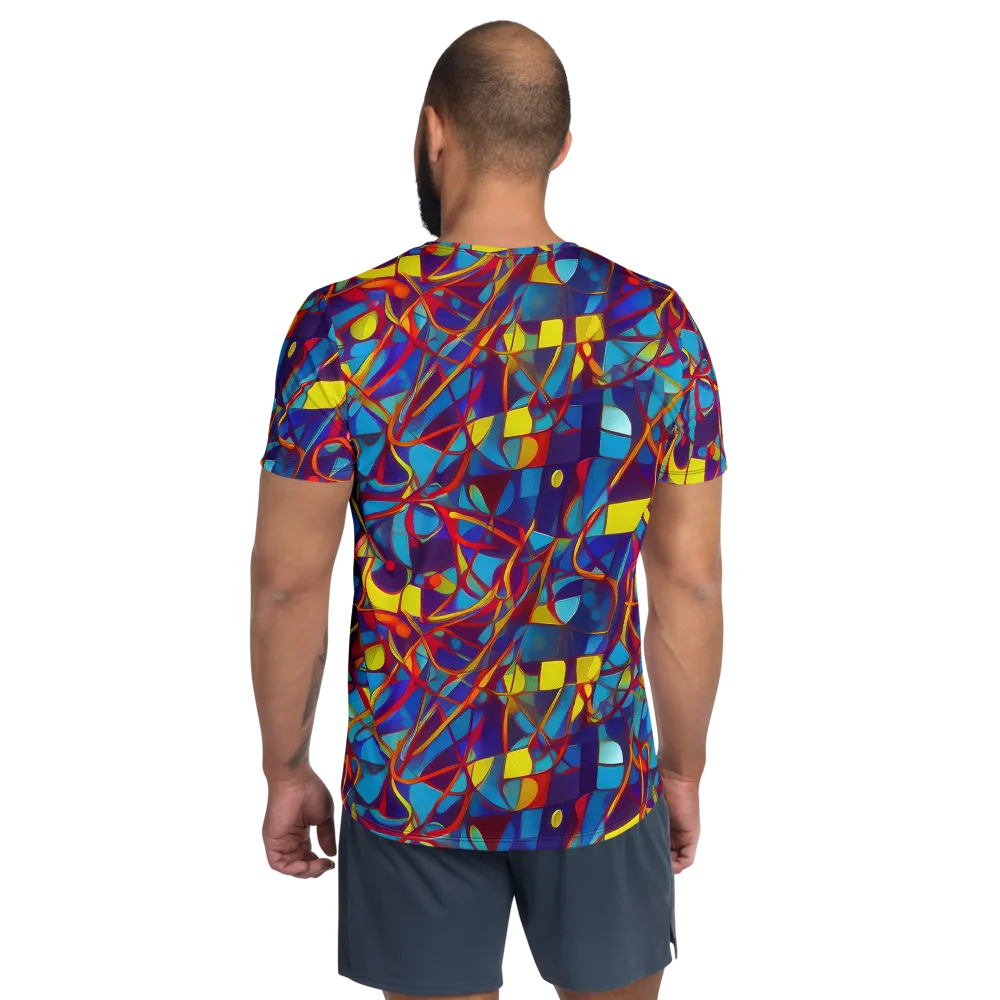 Flickering Dreams on Men's Athletic T-Shirt — Back