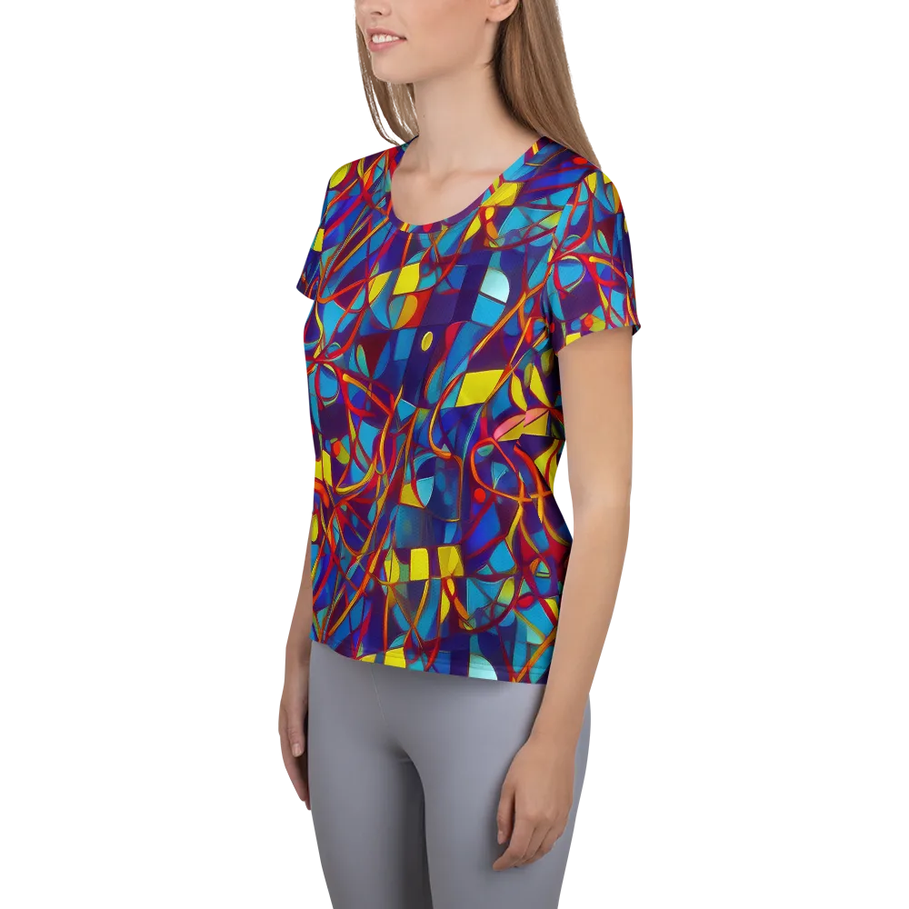 Flickering Dreams on Women's Athletic T-Shirt — Left