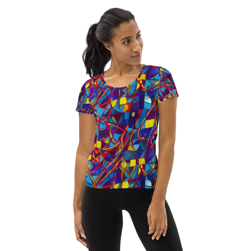 Flickering Dreams on Women's Athletic T-Shirt — Front