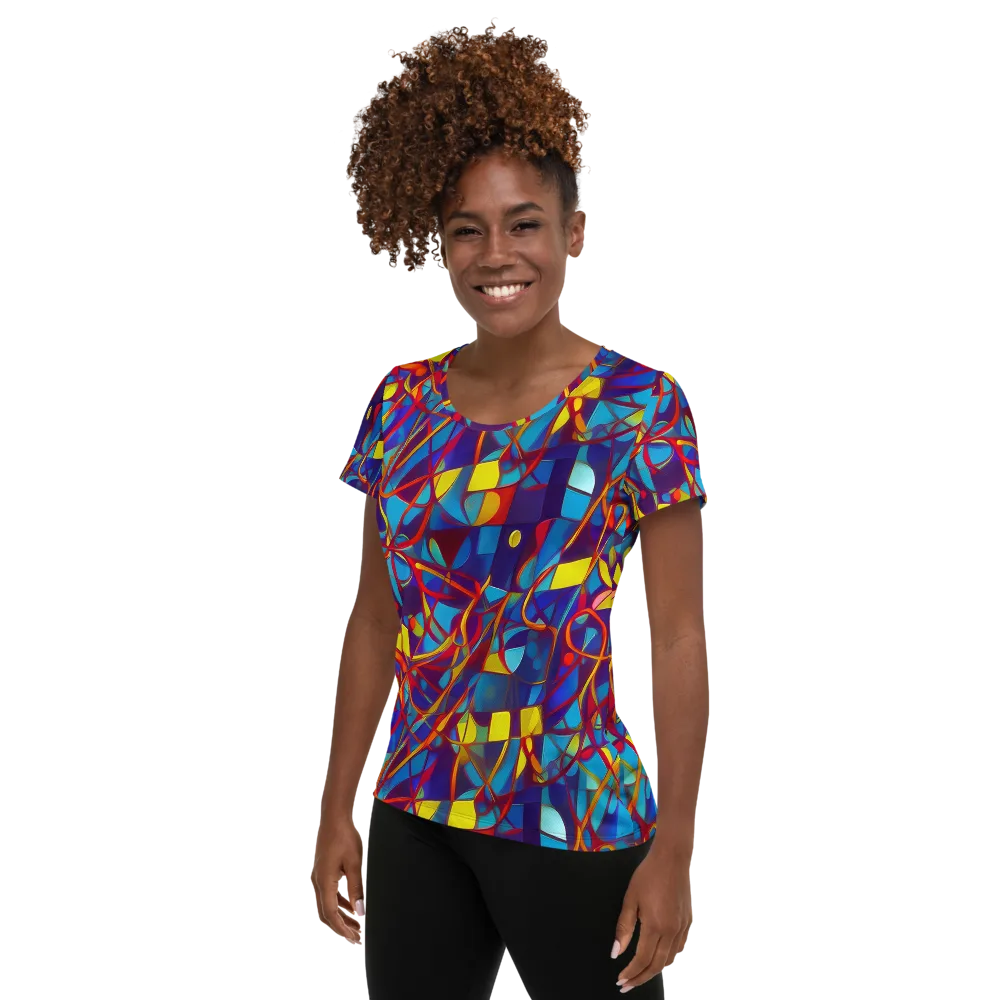 Flickering Dreams on Women's Athletic T-Shirt — Left